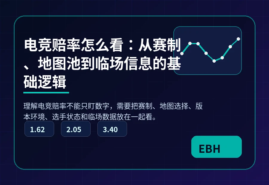 电竞赔率怎么看:先拆赛制、地图池和临场信息